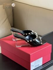 ⁦Valentino Slipper Sandals Heels Shoes⁩ - الصورة ⁦3⁩