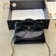 CHANEL 31 Mini Cowhide Shoulder Bag Black - Image 2