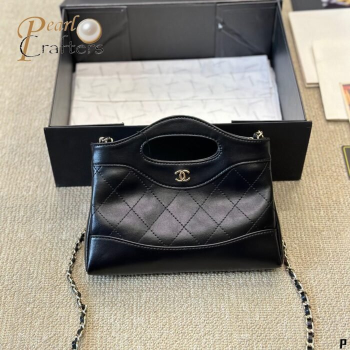CHANEL 31 Mini Cowhide Shoulder Bag Black - Image 2