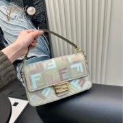 Fendi FF Logo Baguette Bag Shoulder Crossbody Tote Bag