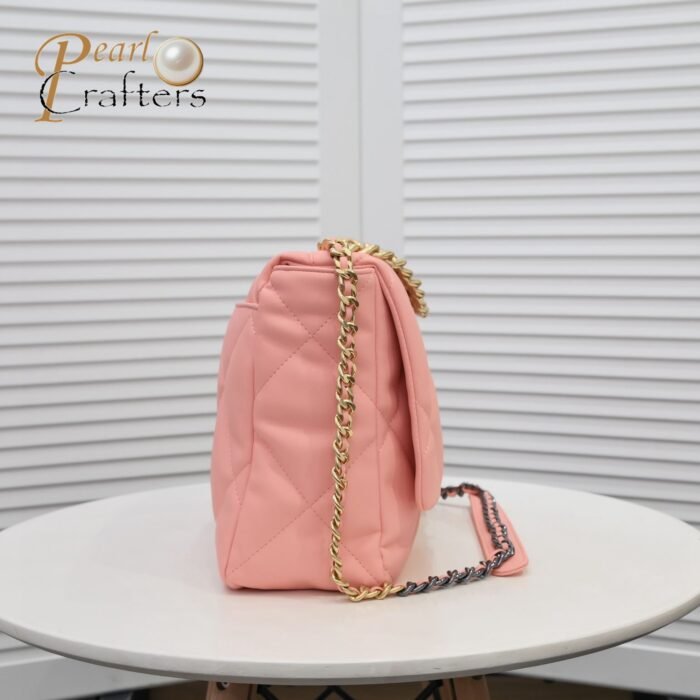 Chanel Lambskin Quilted Large19 Flap Shoulder Bag Handbag - Image 2