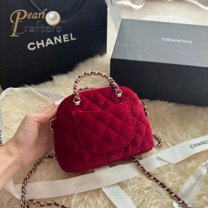 Chanel Classic Mini Mirror Version  With Chain Red Shoulder Bag Handbag 10A - Image 2