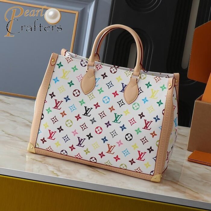 Louis Vuitton LV Takashi Murakam Co-branded ONTHEGO Jungle Bag Tote Bag  Shopper M13079 - Image 4