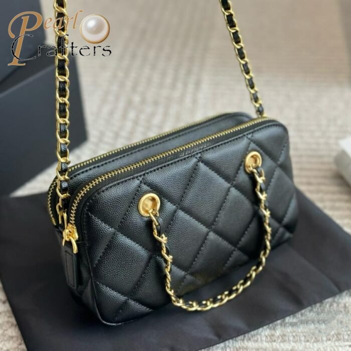 Chanel 23K Gold Coin Mobile Phone Bag Handbag Shoulder Crossbody Bag - Image 8