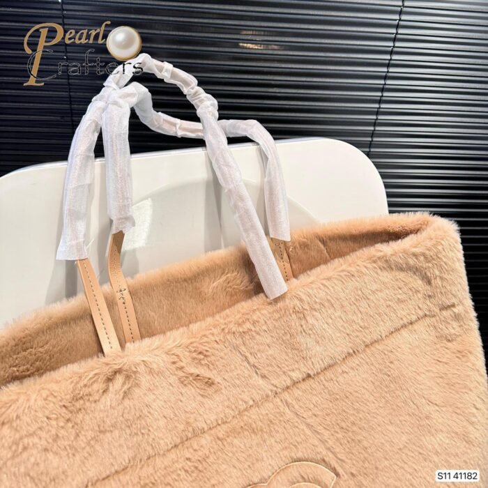 Chanel Fluffy Hairy Tote Handbag 41182 - Image 11