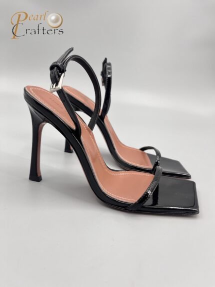 Amina Muaddi Fashion One Strap High Heels Sandals Slipper Shoes
