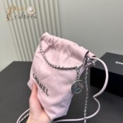 ⁦Chanel 23 Bag Calfskin Bucket Bag Shoulder Crossbody Bag⁩ - الصورة ⁦6⁩