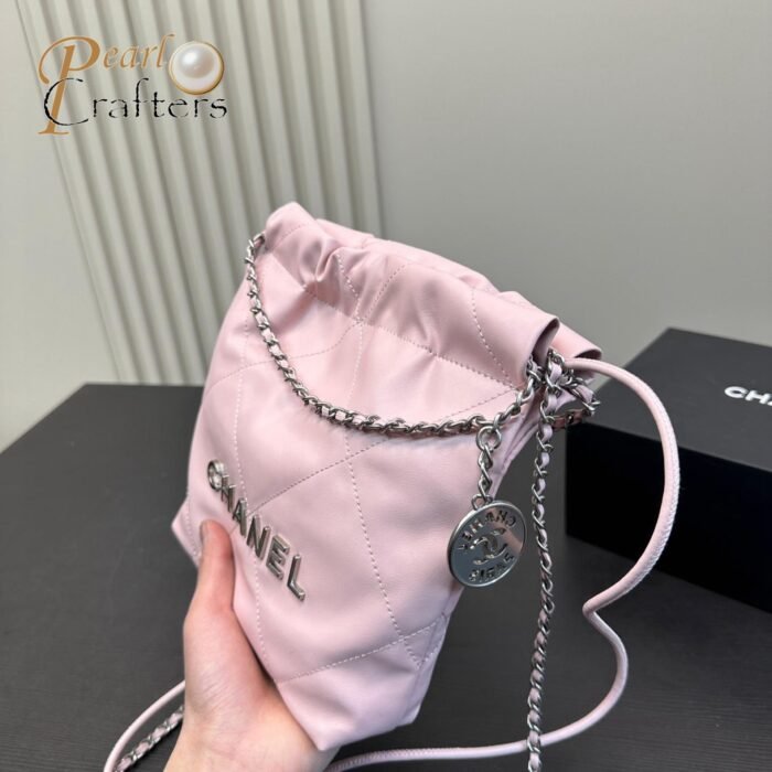 ⁦Chanel 23 Bag Calfskin Bucket Bag Shoulder Crossbody Bag⁩ - الصورة ⁦6⁩