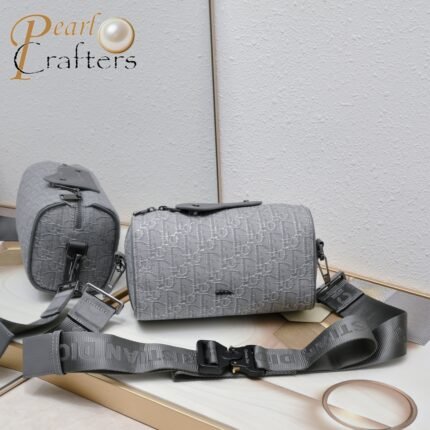 Dior Lingot Messenger Bag CD Diamond Shoulder Bag Handbag