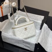 Chanel Square Box with Mirror Cosmetic Case Shoulder Satchel Handbag - Image 11