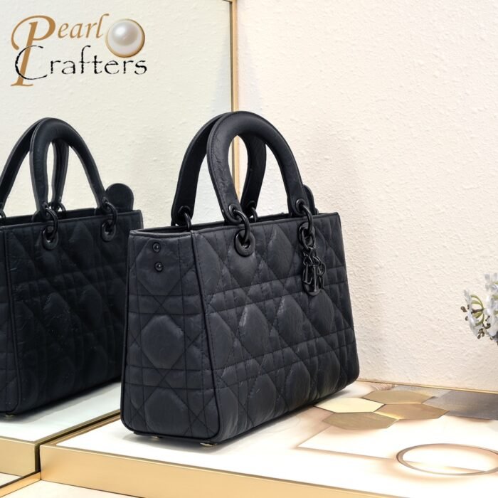 Dior Lady D-sire My Abcdior Horizontal Tote Bag Middle Shoulder Bag Handbag - Image 4