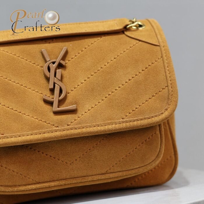 Saint Laurent YSL Tan Suede Medium Niki Shoulder Bag 10A quality 533037 - Image 6