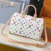 ⁦Louis Vuitton LV Takashi Murakami Nano Speedy Crossbody Shoulder Bag M13805 M13257⁩ - الصورة ⁦2⁩