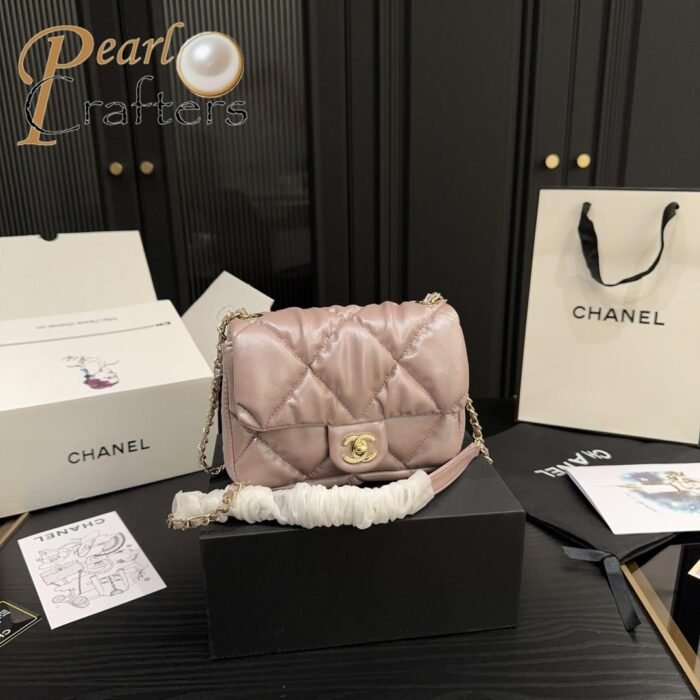 Chanel Pleated Square Chunky Tote Bag Shoulder Bag - Image 7