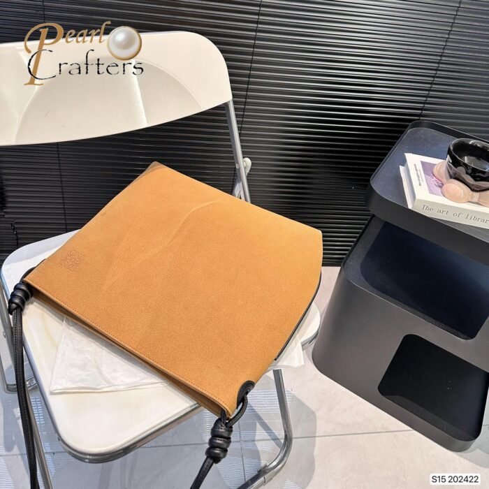 LOEWE Suede Tote Bag - Image 6