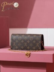 ⁦Louis Vuitton LV Monogram Lily wallet on chain Shoulder Bag Handbag M82509⁩ - الصورة ⁦5⁩