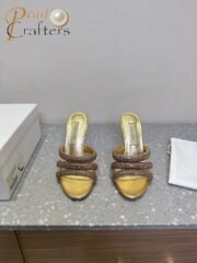 ⁦Casadei 25ss Rhinestone Sandals Slipper Heels⁩ - الصورة ⁦3⁩