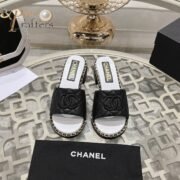 Chanel Slipper Sandals Heels Shoes - Image 3