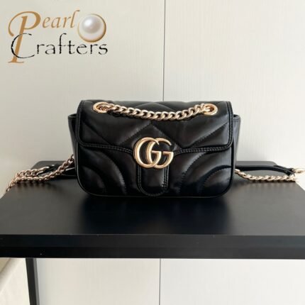 Gucci GG Marmont Leather Shoulder Bag Crossbody Bag 446744