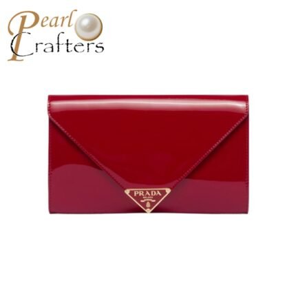 Prada  Leather Clutch Shoulder Bag Handbag