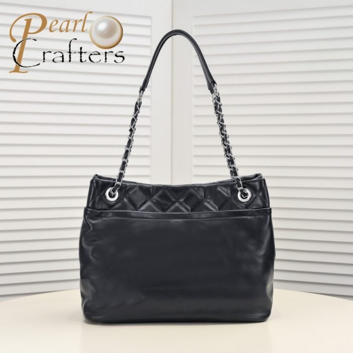 Chanel Tote Shopping Bag Vintage Shoulder Bag Handbag - Image 3