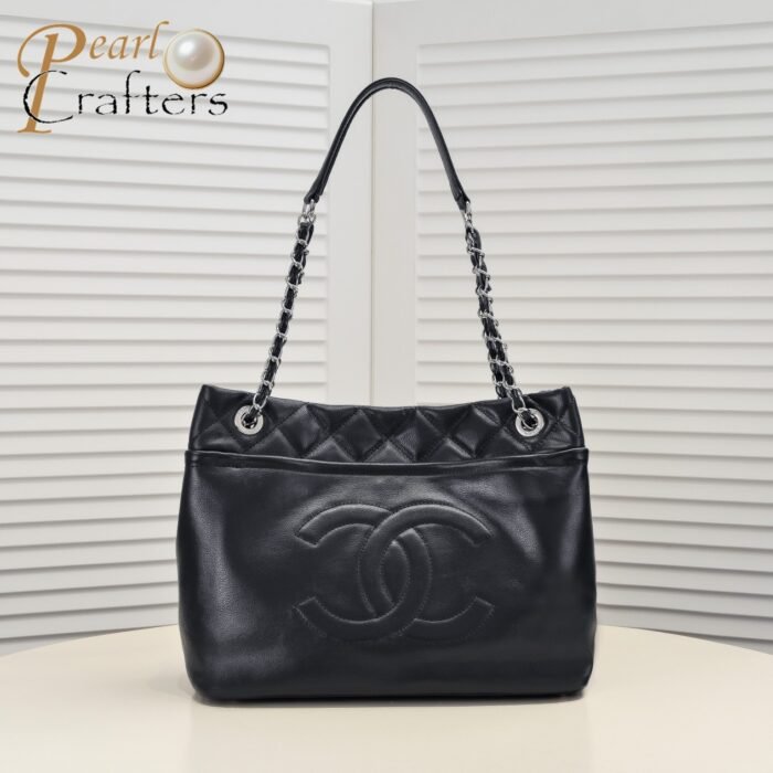 Chanel Tote Shopping Bag Vintage Shoulder Bag Handbag - Image 1
