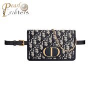 DIOR 30 Montaigne Canvas Shoulder Bag