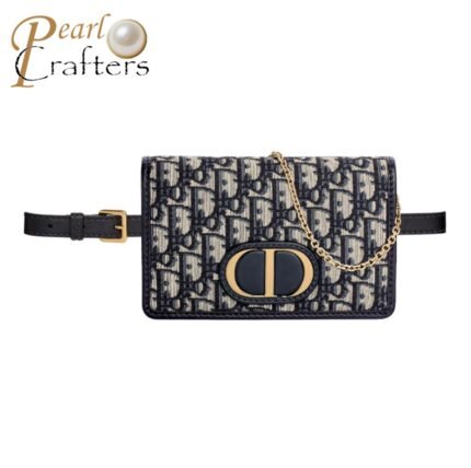 DIOR 30 Montaigne Canvas Shoulder Bag