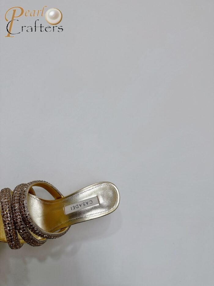 ⁦Casadei 25ss Rhinestone Sandals Slipper Heels⁩ - الصورة ⁦8⁩