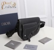 ⁦DIOR Saddle Men  Embroidery Crossbody Bag 10A⁩ - الصورة ⁦2⁩