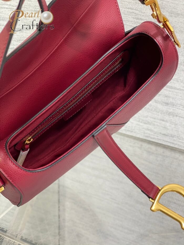 Dior Saddle Red Leather Shoulder Bag Handbag 10A Quality M0447CWVG - Image 7
