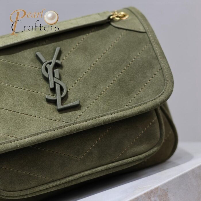 Saint Laurent YSL Tan Suede Medium Niki Shoulder Bag 10A quality 533037 - Image 14