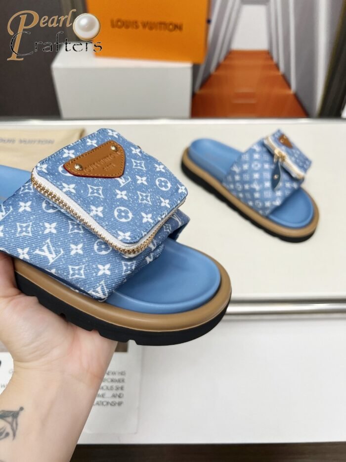 Louis Vuitton LV Embossed Slippers Sandals Shoes - Image 5