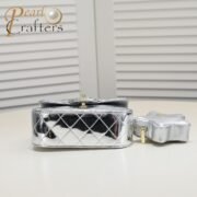 ⁦Chanel 24c Star Bag Mini CF Patent Leather Silver Shoulder Bag Handbag⁩ - الصورة ⁦4⁩