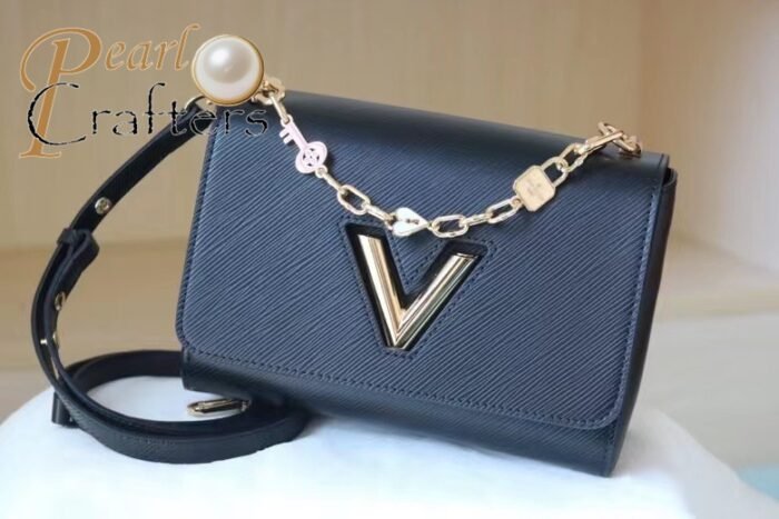 Louis Vuitton LV Twist Lock Detachable Shoulder Satchel Handbag M59887 - Image 6