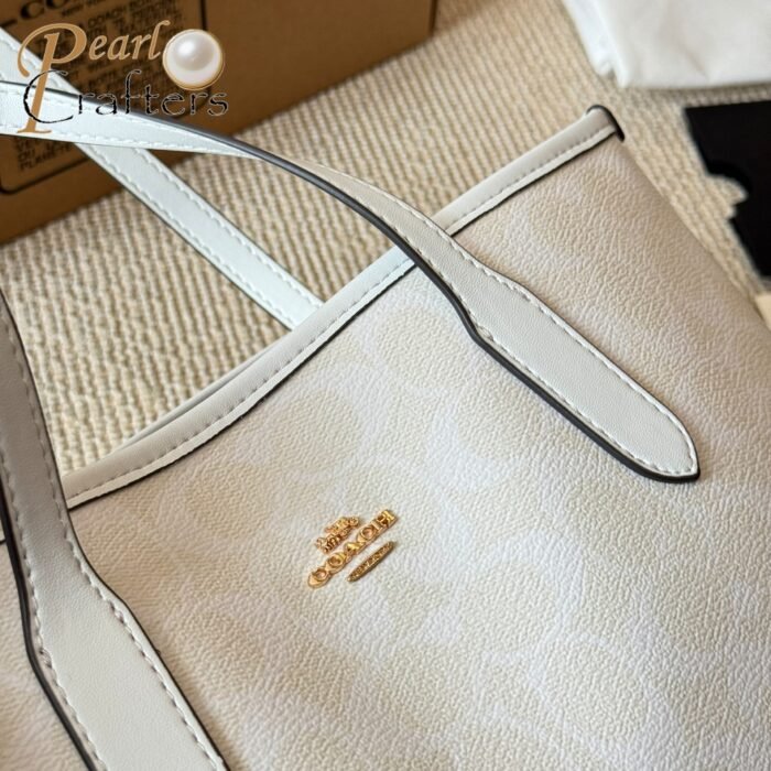 Coach Outlet city tote bag in signature canvas-(10A mirror version） - Image 3