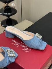 ⁦Roger Vivier Slipper Sandals Heels Shoes⁩ - الصورة ⁦4⁩