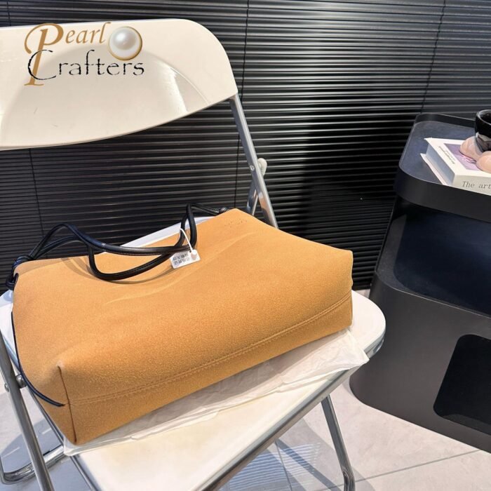 LOEWE Suede Tote Bag - Image 10