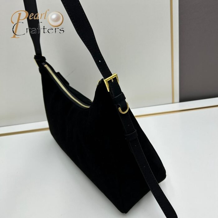 ⁦Prada Aimée medium suede shoulder bag 10A quality 1BC228⁩ - الصورة ⁦12⁩