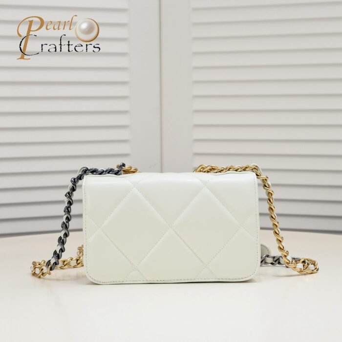 ⁦Chanel Woc 3 Colour Metallic Mixed Strap Shoulder Bag Handbag⁩ - الصورة ⁦3⁩