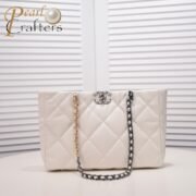 ⁦Chanel 19bag Tote Leather Shoulder Crossbody Bag⁩ - الصورة ⁦4⁩