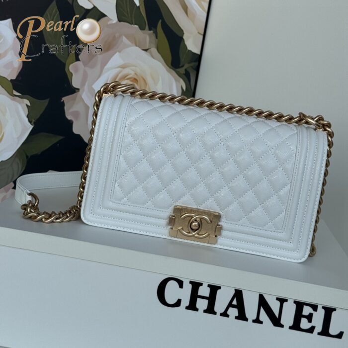 ⁦Chanel Leboy New Medium 25CM Caviar Shoulder Bag（10a mirror version）⁩ - الصورة ⁦1⁩