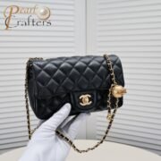 Chanel Cross Body Metal Ball Chain Shoulder Bag Handbag - Image 5