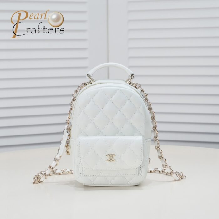 ⁦Chanel 24C Mini Small School Bag Backpack Bag Handbag⁩ - الصورة ⁦1⁩