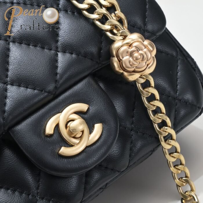 ⁦Chanel 23S Camellia Flower Adjustable Buckle Shoulder Bag Handbag⁩ - الصورة ⁦7⁩
