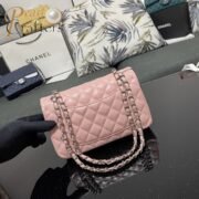 Chanel Classic Pink Flag Bag Small 20cm- Lambskin Shoulder Bag（10a mirror version） - Image 3