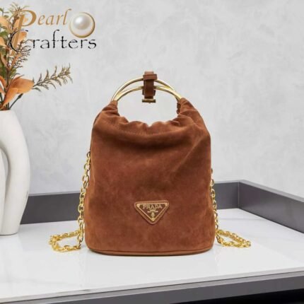 Prada Single Shoulder Handbag Bucket Bag Crossbody Bag