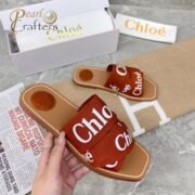 ⁦Chloe Woody Flat Mule Slide Sandals⁩ - الصورة ⁦7⁩