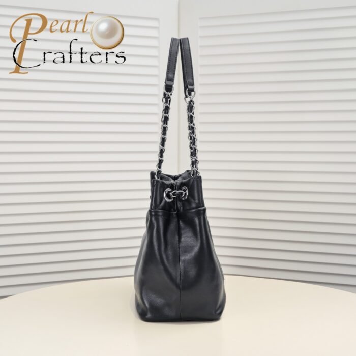 Chanel Tote Shopping Bag Vintage Shoulder Bag Handbag - Image 2