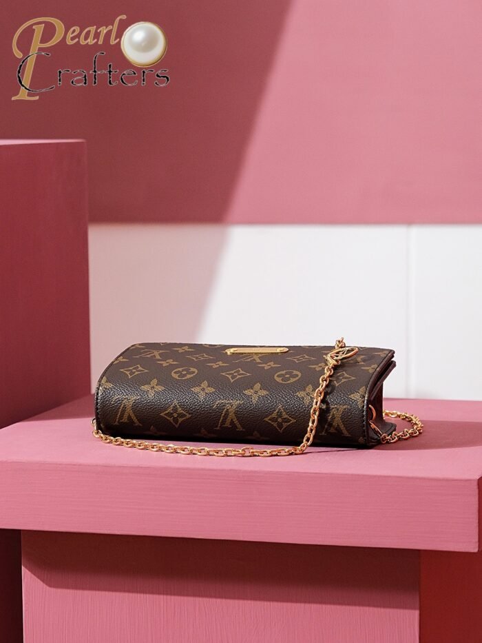 ⁦Louis Vuitton LV Monogram Lily wallet on chain Shoulder Bag Handbag M82509⁩ - الصورة ⁦8⁩